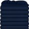 Utopia Bedding Queen Fitted Sheets - Bulk Pack of 6 Bottom Sheets - Soft Brushed Microfiber - Deep Pockets - Shrinkage &amp; Fade Resistant - Easy Care (Navy)
