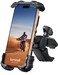 Lamicall Bike Phone Holder Mount - Motorcycle Handlebar Phone Mount Clamp, One Hand Operation, ATV Scooter Phone Clip for iPhone 16/15 Pro Max / 14 Plus, Galaxy S10 and 4.7-6.8" Cellphone, Black