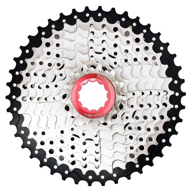 9 Speed Cassette for Mountain Bike, 11-42T Mountain Bicycle 9 Speed Cassette Flywheel Fit for MTB BMX Road Bicycle, Super Light