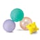 Infantino Activity Ball Set Music &amp; Lights - 4 Colorful, Bouncy, &amp; Multi-Textured Balls for Fine Motor Development for Little Hands