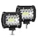 4inch Light Pods Light Cubes 2pcs 72W 7200Lm High Intensity Triple Row Spot Beam Off Road Lights Driving Lights for Pickup Trucks ATV UTV 4x4 SUV 12V-24V LED Light Bar IP68 Waterproof