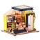 Spilay DIY Miniature Dollhouse Wooden Furniture Kit,Handmade Mini Modern Model Plus with Dust Cover &amp; Music Box,1:24 Scale Creative Doll House for Gift (Baking Honey with dust Cover Music Box)