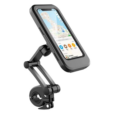 B-Land Bike Phone Mount - Universal Motorcycle Phone Holder, 360 Adjustable, Waterproof, Compatible with Iphone 12 Pro Max/12/12, Smartphones