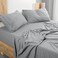 Utopia Bedding Queen Sheet Set - Jersey Knit Sheets 4 Piece &ndash; Cotton &ndash; Soft T-Shirt Stretchy Sheets (Heather Light Grey)