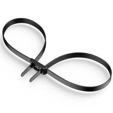 Zip Tie Handcuffs, HAIOOU New Version 10Pcs Flex cuffs Disposable Self-locking Zip Cuffs, Heavy Duty Police Nylon Handcuffs Cable Wire Tie with 255 lbs Tensile Strength, 35.4" Long, Black