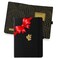 Dingbats* Pro Plain Large B5 Notebook - Black Textile Cover, Thread-Bound Writing Journal - for Work, Travel - Pocket, Elastic Closure, Bookmark