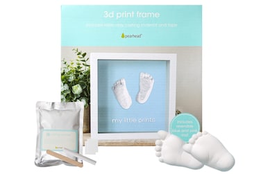 Pearhead Baby Hand and Foot Casting Kit, Newborn Keepsake Frame for Baby Girl or Boy