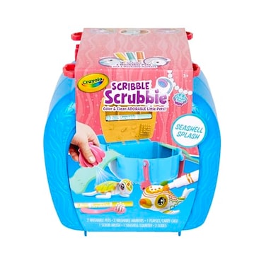 Crayola Scribble Scrubbie Pets, Ocean Animals Playset, Color &amp; Wash Creative Toy, Gift for Kids, Age 3, 4, 5, 6