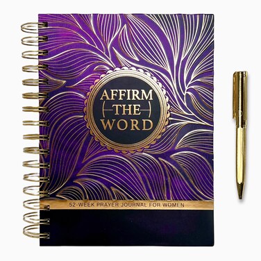 52-Week Prayer Journal for Women: Christian Scripture Devotional with Affirmation, Reflection and Prayer Journal Pages and Executive Pen