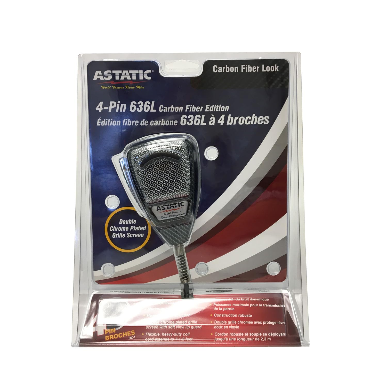 Astatic Astatic 302636lcf 636l noise-canceling 4-pin Cb Microphone xlr