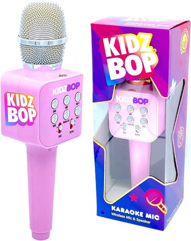 Move2Play, Kidz Bop Karaoke Microphone   The Hit Music Brand for Kids   Toy for Girls &amp; Boys Ages 2, 3, 4, 5, 6, 7, 8+ Years Old   Gift &amp; Birthday Present
