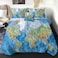 Sleepwish World Map Comforter Twin Size Bedding Set 4 Pieces Blue Map Bed Set for Kids Boys Girls Ultra Soft 1 Comforter 2 Pillow Cases 1 Cushion Cover