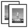 ENJOYBASICS 16x20 Picture Frame, Display Poster 11x14 with Mat or 16 x 20 Without, Wall Gallery Photo Frames, Black, 2 Pack