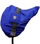 Harrison Howard Premium Waterproof/Breathable Fleece-Lined Ride-on English Saddle Cover with Slot for Girth-Blue
