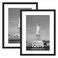 ENJOYBASICS 12x16 Picture Frame, Display Poster 9x12 with Mat or 12 x 16 Without, Wall Gallery Photo Frames, Black, 2 Pack