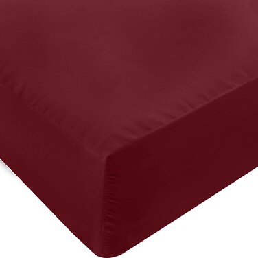 Utopia Bedding King Fitted Sheet - Bottom Sheet - Deep Pocket - Soft Microfiber - Shrinkage and Fade Resistant - Easy Care -1 Fitted Sheet Only (Burgundy)