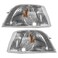 For Volvo S40 / V40 Parking Signal 2001 02 03 2004 Pair Driver and Passenger Side   Chrome   DOT Certified   VO2520109   VO2521109   30621833-0