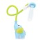 Yookidoo Baby Bath Shower Head - Elephant Water Pump with Trunk Spout Rinser - Control Water Flow from 2 Elephant Trunk Knobs for Maximum Fun in Tub or Sink for Newborn Babies (Blue)