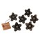 Flower Design Cabinet/Wardrobe Knobs (Antique Brass Finish, Pack of 6)