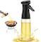 Olive Oil Sprayer for Cooking, 200ml Glass Oil Dispenser Bottle Spray Mister, Refillable Food Grade Oil Vinegar Spritzer Sprayer Bottles for Kitchen, Air Fryer, Salad, Baking