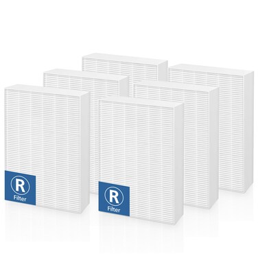 6-Pack HPA300 Replacement Filter R for Honeywell HPA300 Air Purifi-ers, Fits HPA300, HPA090, HPA100, HPA200 Series, and HPA5300, HRF-R1 HRF-R2 &amp; HRF-R3