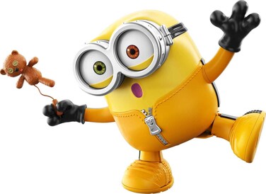 Minions toys The Rise of Gru Black Belt Bob Approx 8-in Character Toy with Random Animated Kung Fu Actions &amp; Sounds, Gift for Kids 4 Years &amp; Older