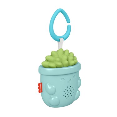 Fisher-Price Baby Toy Soothe &amp; Go Succulent, Portable Sound Machine Soother with Music &amp; Sounds for Travel Play Newborns Ages 0+ Months