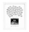 Pearhead Baby Shower Signature Guest Book &amp; Sonogram Keepsake Photo Frame, Unique Guest Book, White, Sticker Guestbook Frame