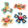 Vanmor Baby Suction Cup Spinning Top Toys, Suction Spinner Toys for Babies, Window Suction Toys for Baby High Chair Tray Bath Table Airplane Travel, Sensory Toys &amp; Best Gift for Toddlers 1-3 (4 Pcs)