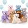 MorisMos Bulk Teddy Bear Stuffed Animals Plush Toys for Kids Girls Boys,14 inch Teddy Bear for Baby Shower Decorations, 7-Pack Wholesale Small Stuffed Animal Gifts for Birthday Christmas Valentines
