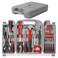 Hi-Spec 54pc Red Household Tool Kit &ndash; Essential DIY Hand Tool Set with Toolbox for Home, Garage, Office, Basic Repairs, First Apartment, New Home &amp; Everyday Home Improvement