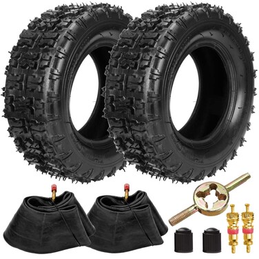 FVRITO 13x5.00-6 Tires and Inner Tube for Razor Dirt Quad Yerf Dog Motovox MGK10 CK100 SK100 Go Kart TaoTao E1-350 E1-500 E2-350 E2-500 ATV 4 Wheeler Lawn Mower Yard Tractors Garden Hand Trucks 2 pack