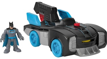 Fisher-Price Imaginext DC Super Friends Batman Toy Bat-Tech Batmobile Car &amp; Light-Up Figure for Preschool Pretend Play Kids Ages 3+ Years