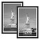 ENJOYBASICS 12x18 Picture Frame, Display Poster 11x17 with Mat or 12 x 18 Without, Wall Gallery Photo Frames, Black, 2 Pack
