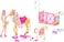 Barbie Groom 'n Care Horse Playset with Blond Doll, 2 Nodding Horses &amp; 20+ Accessories, Style Color-Change Manes with Tool &amp; Clips