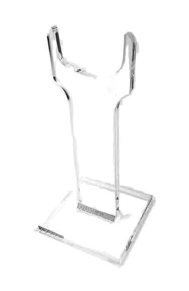 Rifle Stand, Single Clear Wide Top Gun Display, 8 Inch