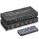 ROOFULL 5 Port 4K@60Hz HDMI Switch with Optical &amp; 3.5mm AUX Audio Out, 5 in 1 Out HDMI 2.0 Switch Audio Extractor with Remote, Support ARC, HDR 10, HDCP 2.2, 18Gbps, Dolby Vision/Atmos, 3D, 1080P
