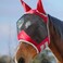 Harrison Howard CareMaster Pro Luminous Horse Fly Mask Large Eye Space Standard with Ears UV Protection for Horse Dark Magenta XL Extra Full