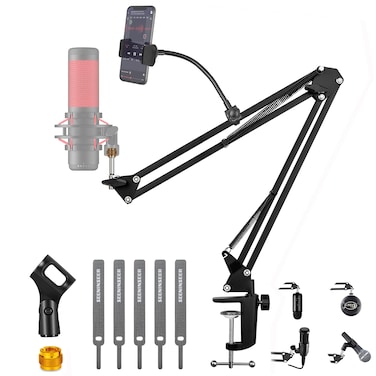 Boom Arm,hyperx quadcast Boom Arm,Heavy Duty Adjustable Gaming Microphone Suspension Boom Scissor Arm Stand for hyperx quadcast Blue Yeti, Razer Seiren x,Snowball,other Mic (6PACKS)