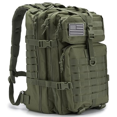 QT&amp;QY 45L Military Tactical Backpacks For Men Camping Hiking Trekking Daypack Bug Out Bag Lage MOLLE 3 Day Assault Pack