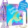 Life is a Doodle Diary with Lock and Key - Mermaid Gratitude Journal for Empowering Hearts &amp; Minds - Self Expression Daily Journal Notebook with Lock - Cute Notebook for Girls Keeps Secrets Safe