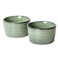 UNICASA Ramekin Set of 2, UNICASA 8 oz Creme Brulee Ramekins, Oven Safe Baking Set for Custard, Pudding, Souffle Cups, Reactive Green