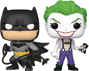 San Diego Comic-Con 2021 Exclusive Pop! DC Heroes: Batman White Knight: Batman &amp; Joker Vinyl Figure 2-Pack