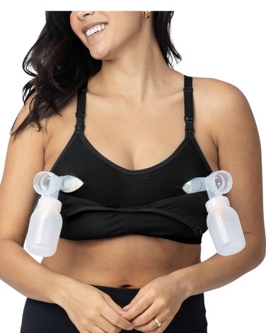 Kindred Bravely Sublime Sports Pumping Bra Hands Free   All-in-One Nursing Bras for Breastfeeding and Pumping