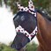 Harrison Howard LumiVista Horse Fly Mask Long Nose with Ears UV Protection for Horse Dream Star L Full Size