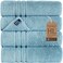Hawmam Linen Light Blue Bath Towels 4 Pack Soft and Absorbent, Premium Quality Perfect for Daily Use 100% Cotton Towel 600 GSM