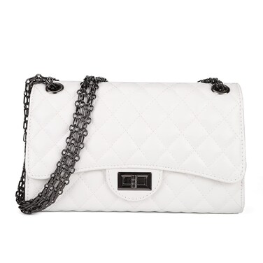 Gladdon Quilted Crossbody Purse for Women Trendy Ladies Shoulder Bag with Chain Designer Purses