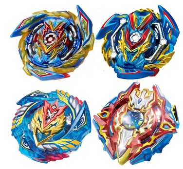 UGY 4 Pieces Pack Burst Gyros Battling Top Battle Burst High Performance Set, Birthday Party School Gift Idea Toys for Boys Kids Children Age 6+.