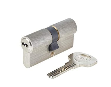 Yale 30X30 DB NI Removable Lock Cylinder 30 x 30 mm, 6 Pins &ndash; External, Interior, Entrance Door &ndash; YC1000+ &ndash; 4 Reversible Keys, Nickel-Plated