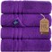 Hawmam Linen Lilac Purple Bath Towels 4 Pack Soft and Absorbent, Premium Quality Perfect for Daily Use 100% Cotton Towel 600 GSM